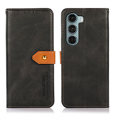 Leather Case Stands Flip Cover Holder N07P for Motorola Moto Edge S30 5G Black