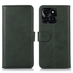 Leather Case Stands Flip Cover Holder N08P for Huawei Honor X6a Green