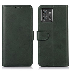 Leather Case Stands Flip Cover Holder N08P for Motorola ThinkPhone 5G Green