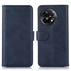 Leather Case Stands Flip Cover Holder N08P for OnePlus 11R 5G Blue