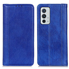 Leather Case Stands Flip Cover Holder N08P for OnePlus 9RT 5G Blue