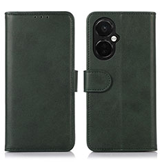 Leather Case Stands Flip Cover Holder N08P for OnePlus Nord CE 3 5G Green