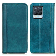 Leather Case Stands Flip Cover Holder N08P for Realme 8 4G Green