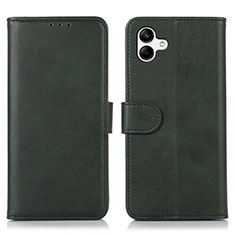 Leather Case Stands Flip Cover Holder N08P for Samsung Galaxy F14 5G Green