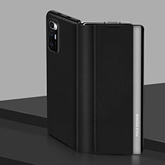 Leather Case Stands Flip Cover Holder Q01H for Xiaomi Mix Fold 5G Black