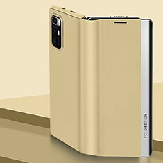 Leather Case Stands Flip Cover Holder Q01H for Xiaomi Mix Fold 5G Gold