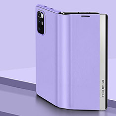 Leather Case Stands Flip Cover Holder Q01H for Xiaomi Mix Fold 5G Purple