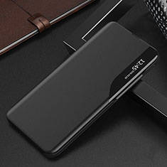 Leather Case Stands Flip Cover Holder Q02H for Samsung Galaxy M53 5G Black