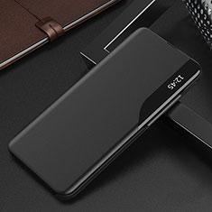 Leather Case Stands Flip Cover Holder Q03H for Xiaomi Poco C51 Black