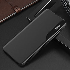 Leather Case Stands Flip Cover Holder QH3 for Huawei Honor Magic3 Pro 5G Black