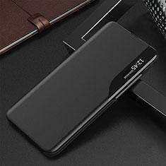 Leather Case Stands Flip Cover Holder QH3 for Samsung Galaxy A24 4G Black