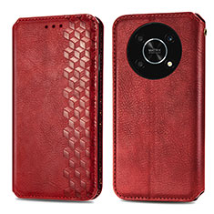 Leather Case Stands Flip Cover Holder S01D for Huawei Enjoy 50 Pro Red