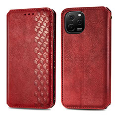 Leather Case Stands Flip Cover Holder S01D for Huawei Enjoy 50z Red