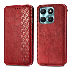 Leather Case Stands Flip Cover Holder S01D for Huawei Honor X6a Red