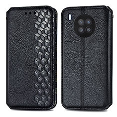 Leather Case Stands Flip Cover Holder S01D for Huawei Nova 8i Black