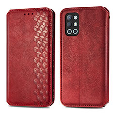 Leather Case Stands Flip Cover Holder S01D for OnePlus 9R 5G Red