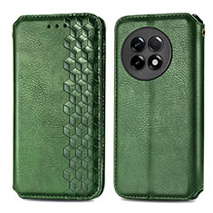 Leather Case Stands Flip Cover Holder S01D for OnePlus Ace 2 5G Green