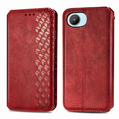 Leather Case Stands Flip Cover Holder S01D for Realme C30 Red