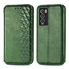 Leather Case Stands Flip Cover Holder S01D for Realme GT Master Explorer 5G Green