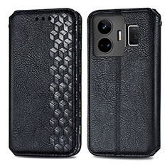 Leather Case Stands Flip Cover Holder S01D for Realme GT Neo5 5G Black