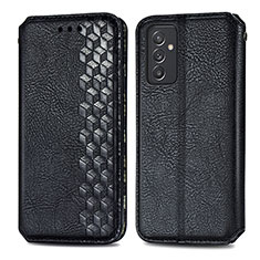 Leather Case Stands Flip Cover Holder S01D for Samsung Galaxy A05s Black