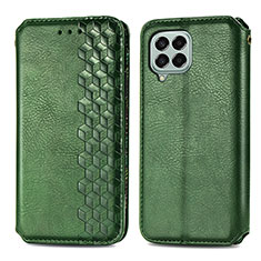 Leather Case Stands Flip Cover Holder S01D for Samsung Galaxy M33 5G Green