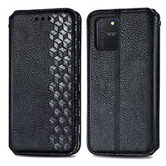 Leather Case Stands Flip Cover Holder S01D for Samsung Galaxy M80S Black