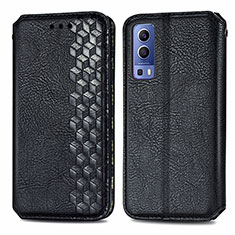 Leather Case Stands Flip Cover Holder S01D for Vivo iQOO Z3 5G Black