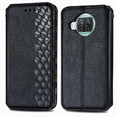 Leather Case Stands Flip Cover Holder S01D for Xiaomi Mi 10i 5G Black