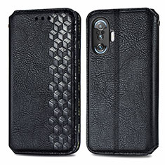 Leather Case Stands Flip Cover Holder S01D for Xiaomi Poco F3 GT 5G Black