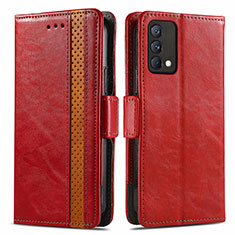 Leather Case Stands Flip Cover Holder S02D for Realme GT Master 5G Red