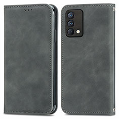 Leather Case Stands Flip Cover Holder S04D for Realme GT Master 5G Gray