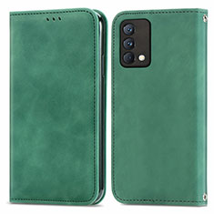 Leather Case Stands Flip Cover Holder S04D for Realme GT Master 5G Green