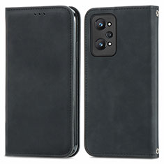 Leather Case Stands Flip Cover Holder S04D for Realme GT Neo2 5G Black