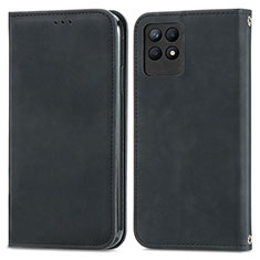 Leather Case Stands Flip Cover Holder S04D for Realme Narzo 50 4G Black