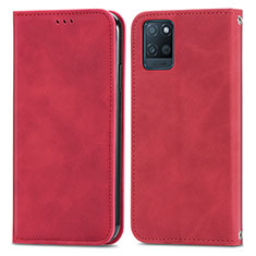 Leather Case Stands Flip Cover Holder S04D for Realme V11 5G Red