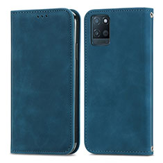 Leather Case Stands Flip Cover Holder S04D for Realme V11s 5G Blue