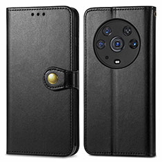 Leather Case Stands Flip Cover Holder S05D for Huawei Honor Magic3 Pro 5G Black