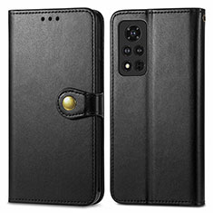 Leather Case Stands Flip Cover Holder S05D for Huawei Honor V40 5G Black