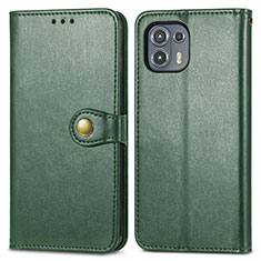 Leather Case Stands Flip Cover Holder S05D for Motorola Moto Edge 20 Lite 5G Green