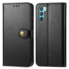 Leather Case Stands Flip Cover Holder S05D for Oppo K9 Pro 5G Black