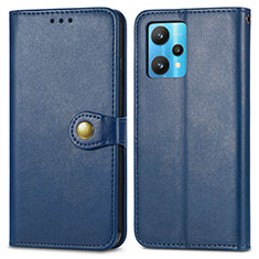 Leather Case Stands Flip Cover Holder S05D for Realme 9 5G Blue