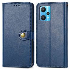 Leather Case Stands Flip Cover Holder S05D for Realme 9 Pro+ Plus 5G Blue