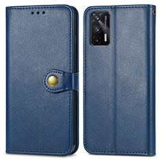 Leather Case Stands Flip Cover Holder S05D for Realme GT Neo 2T 5G Blue