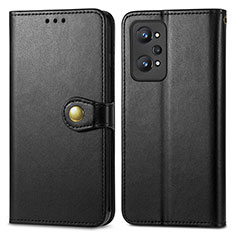 Leather Case Stands Flip Cover Holder S05D for Realme GT Neo 3T 5G Black