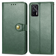 Leather Case Stands Flip Cover Holder S05D for Realme GT Neo 5G Green