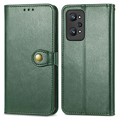 Leather Case Stands Flip Cover Holder S05D for Realme GT2 5G Green