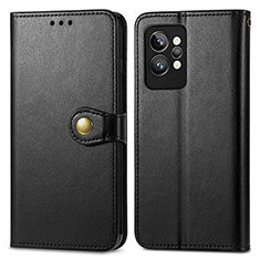 Leather Case Stands Flip Cover Holder S05D for Realme GT2 Pro 5G Black