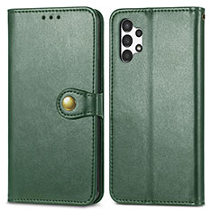 Leather Case Stands Flip Cover Holder S05D for Samsung Galaxy A13 4G Green