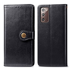 Leather Case Stands Flip Cover Holder S05D for Samsung Galaxy Note 20 5G Black